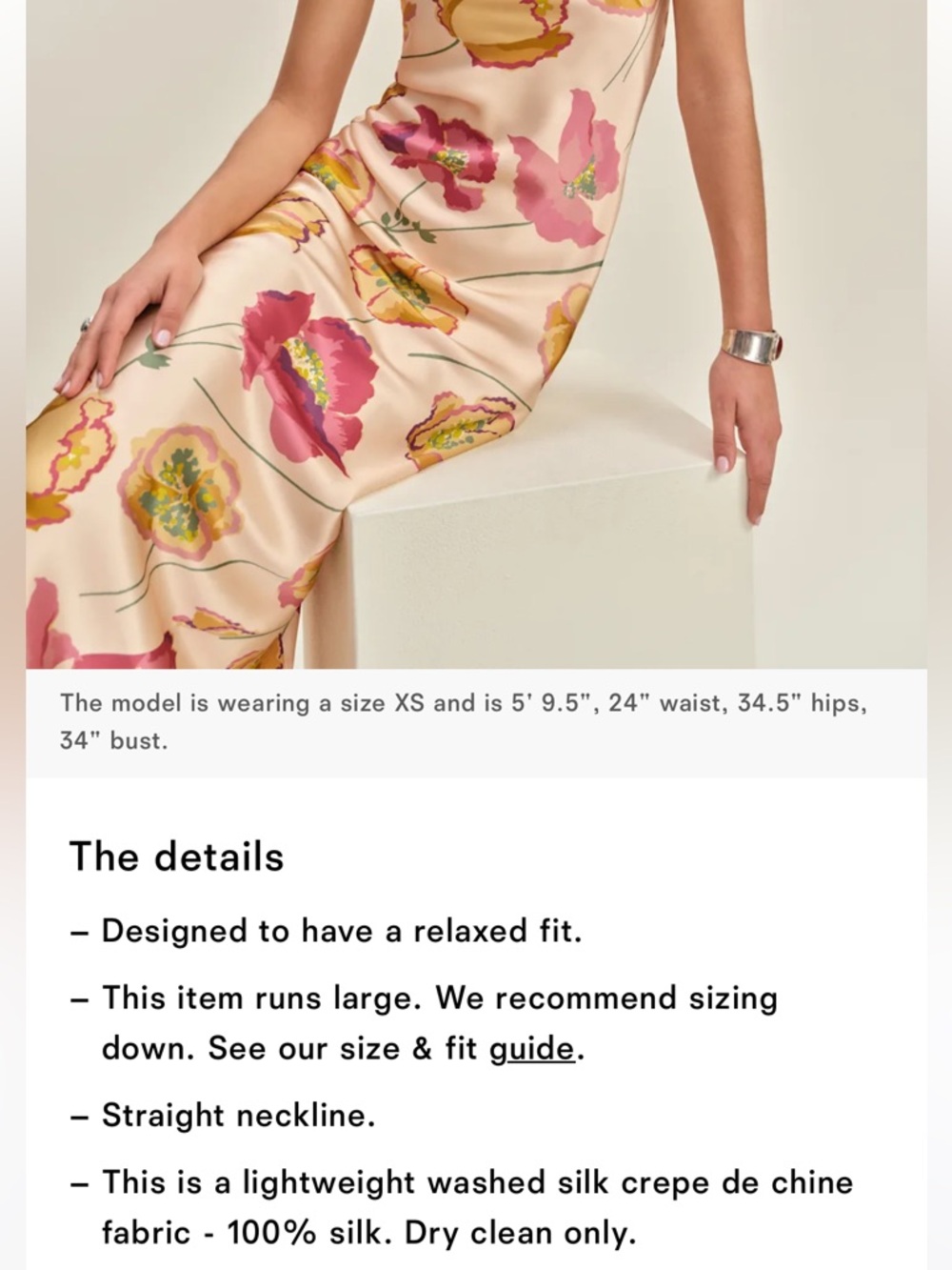 Reformation NWT Joana Silk Dress Viviana Floral Size Medium - Picture 4 of 14